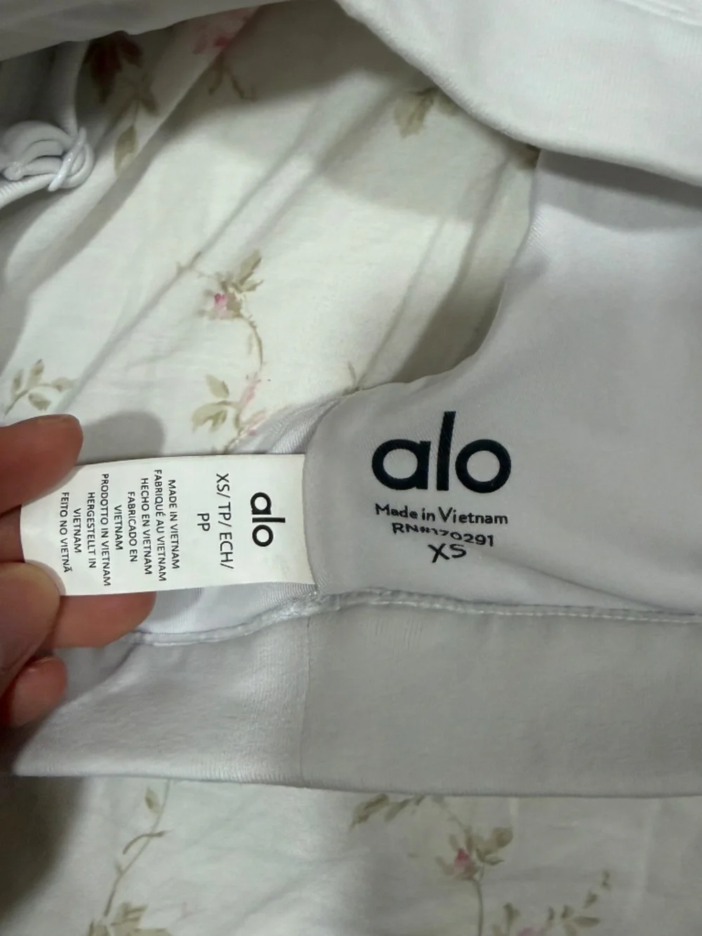 ALO SPLENDOR BRA IN WHITE XS